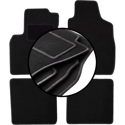 Fiat Panda II - velour - 2002-2010 - Alfombrillas de coche Fiat Panda II - velour - 2002-2010 - Alfombrillas de coche