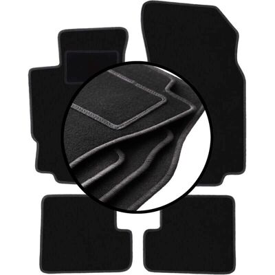 WLG - Peugeot 406 Coupé - Velour - BASIC+ - Car mats WLG - Peugeot 406 Coupé - Velour - BASIC+ - Car mats