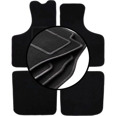 Skoda - 1000MB - Velvet - Sedán 1966-1969 - Car mats Skoda - 1000MB - Velvet - Sedán 1966-1969 - Car mats
