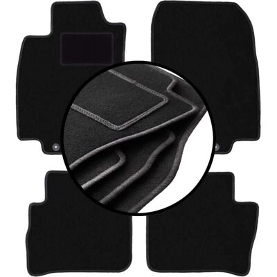WLG - Nissan Tiida C11 - Velour - Alfombrillas WLG - Nissan Tiida C11 - Velour - Alfombrillas