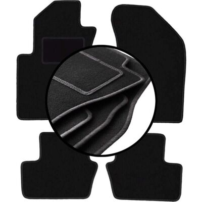WLG - BASIC+ - Jeep Compass MK49 - Terciopelo - Alfombrillas de coche WLG - BASIC+ - Jeep Compass MK49 - Terciopelo - Alfombrillas de coche