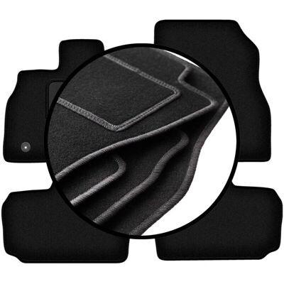 WLG - BASIC+ - Velour - Juego completo - Car mats WLG - BASIC+ - Velour - Juego completo - Car mats