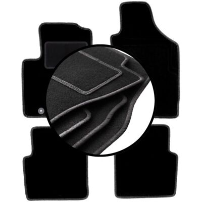 WLG - WLG-BASIC+ - Fiat 500 cabrio - 2007-2013 - Alfombrillas de coche WLG - WLG-BASIC+ - Fiat 500 cabrio - 2007-2013 - Alfombrillas de coche