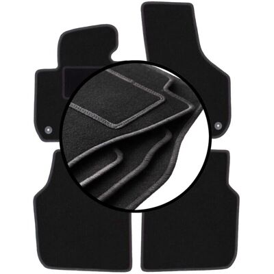 Skoda - Superb II Long - Terciopelo - 2008-2015 - Tapetes para coche Skoda - Superb II Long - Terciopelo - 2008-2015 - Tapetes para coche