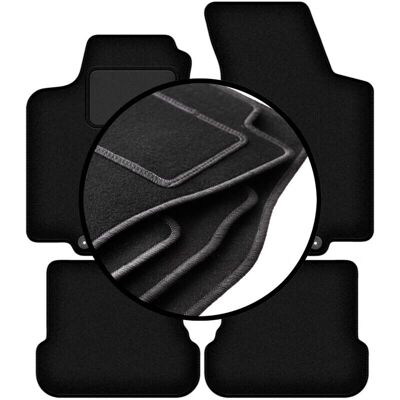 WLG - BASIC+ - Velour - Golf IV Cabrio - Alfombrillas de coche WLG - BASIC+ - Velour - Golf IV Cabrio - Alfombrillas de coche