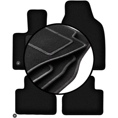 Fiat - E-500X / 500x Electric - Velour - For Fiat E-500X - Floor mats Fiat - E-500X / 500x Electric - Velour - For Fiat E-500X - Floor mats