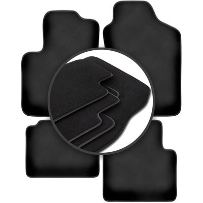 Fiat - 500 Hybrid - Negro - Premium - Alfombrillas de coche Fiat - 500 Hybrid - Negro - Premium - Alfombrillas de coche