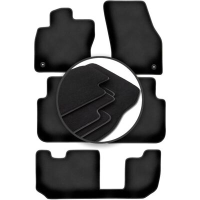 Volkswagen - Tiguan Allspace - Negro - Poliamida - Car mats Volkswagen - Tiguan Allspace - Negro - Poliamida - Car mats