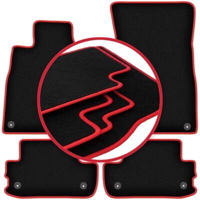CARLUX - WLG-CARLUX-RED - Mercedes S W222 - Rojo - Car mats CARLUX - WLG-CARLUX-RED - Mercedes S W222 - Rojo - Car mats