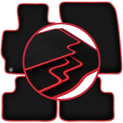 CARLUX - Mitsubishi ASX II - Black - Car Floor Mats CARLUX - Mitsubishi ASX II - Black - Car Floor Mats