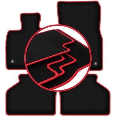 WLG-CARLUX-RED - BMW GT F07 (2013-2018) - Car mats WLG-CARLUX-RED - BMW GT F07 (2013-2018) - Car mats