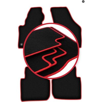 WLG-CARLUX-RED - CARLUX-RED - VW Passat B6/B7 - Alfombrillas WLG-CARLUX-RED - CARLUX-RED - VW Passat B6/B7 - Alfombrillas