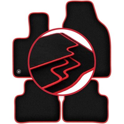 CARLUX - CARLUX-RED - Negro - Car mats CARLUX - CARLUX-RED - Negro - Car mats