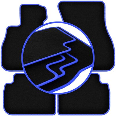 CARLUX - WLG-CARLUX-BLUE - Black - Car mats CARLUX - WLG-CARLUX-BLUE - Black - Car mats