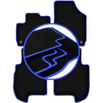 CARLUX-BLUE Honda Jazz V Hybrid - blue edge - Alfombrillas CARLUX-BLUE Honda Jazz V Hybrid - blue edge - Alfombrillas