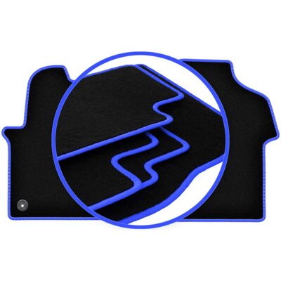 CARLUX-BLUE - Jumpy III - Polipropileno negro - Alfombrillas para coche CARLUX-BLUE - Jumpy III - Polipropileno negro - Alfombrillas para coche
