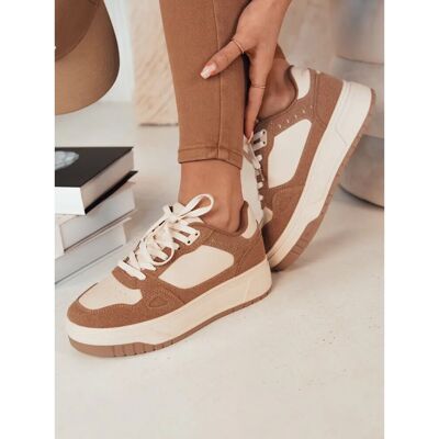 DStreet - LETUR - Ciemnobeżowy - Zamsz Eco skóra - Sneakers DStreet - LETUR - Ciemnobeżowy - Zamsz Eco skóra - Sneakers