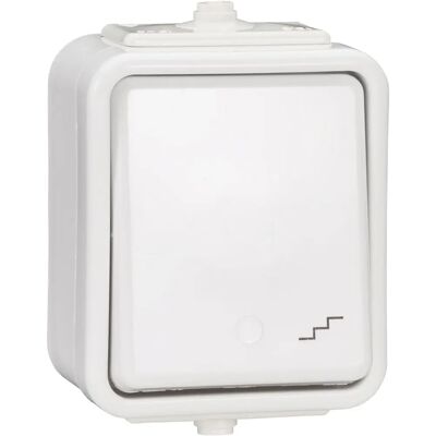 Schneider Electric WNT600C01 Interrupteur Double Étanche Blanc - Éclairage - Publicité Schneider Electric WNT600C01 Interrupteur Double Étanche Blanc - Éclairage - Publicité