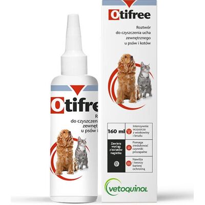 Vetoquinol Otifree Kot pieski płyn - Czyściciel uszu Vetoquinol Otifree Kot pieski płyn - Czyściciel uszu