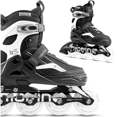 MOVINO - Cruzer B3 - Blanc - 34/37 - Inline Skates - Publicité MOVINO - Cruzer B3 - Blanc - 34/37 - Inline Skates - Publicité