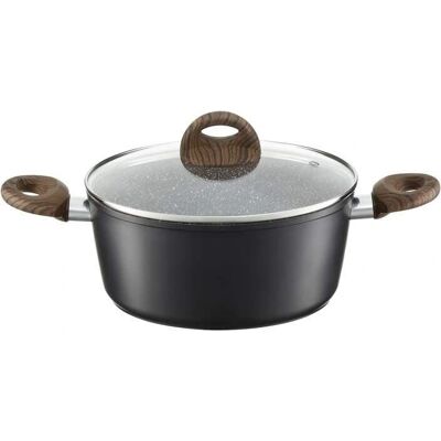 Ambition - Terra - 28 cm - Qualum Basic Stone Edition - Saucepan Ambition - Terra - 28 cm - Qualum Basic Stone Edition - Saucepan