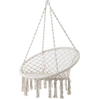 Ecru huśtawka wisząca - 50 / 70 x 123 cm Ecru huśtawka wisząca - 50 / 70 x 123 cm