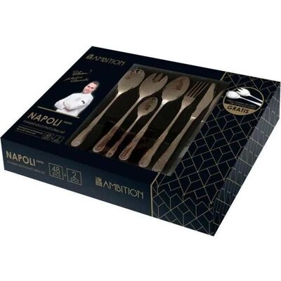 Set de Tacâmuri Ambition Napoli 50 Piese - Eleganță Modernă Set de Tacâmuri Ambition Napoli 50 Piese - Eleganță Modernă