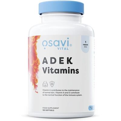 Osavi ADEK Vitamins - 120 softgels - Vitamins Osavi ADEK Vitamins - 120 softgels - Vitamins