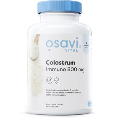 Osavi Marke Kolostrum Immuno - 800 mg, 120 Kapseln - Nahrungsergänzung Osavi Marke Kolostrum Immuno - 800 mg, 120 Kapseln - Nahrungsergänzung