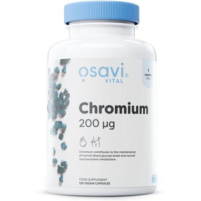 Osavi Cromo 200mcg Capsule Vegane - Supporto Metabolico Osavi Cromo 200mcg Capsule Vegane - Supporto Metabolico