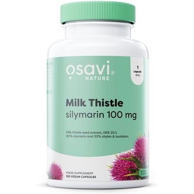 Osavi Mariadistel Silymarin 100mg Vegane Kapseln - Lebergesundheit Osavi Mariadistel Silymarin 100mg Vegane Kapseln - Lebergesundheit