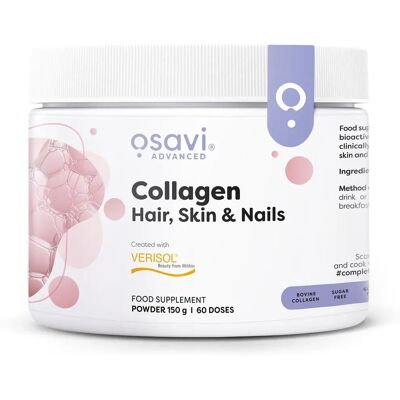 Osavi Peptidi di Collagene - Senza aroma - 150 g - Integratore di collagene per capelli, pelle e unghie Osavi Peptidi di Collagene - Senza aroma - 150 g - Integratore di collagene per capelli, pelle e unghie