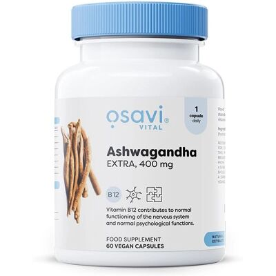 Osavi Ashwagandha 400mg - Vegan Capsules - Stress Support Osavi Ashwagandha 400mg - Vegan Capsules - Stress Support