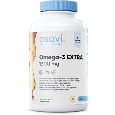 Osavi Omega-3 Extra 650 mg - Zitronengeschmack - Nahrungsergänzung Osavi Omega-3 Extra 650 mg - Zitronengeschmack - Nahrungsergänzung