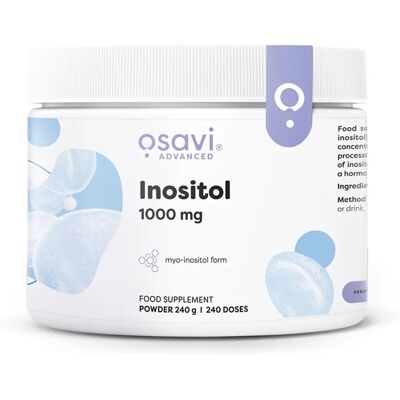 Osavi Inositol Pulver - 1000mg - 240g - Unterstützt Gehirn & Hormone Osavi Inositol Pulver - 1000mg - 240g - Unterstützt Gehirn & Hormone