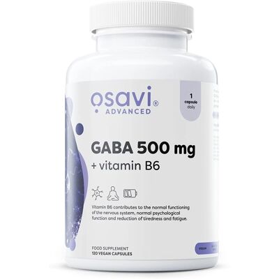 Osavi GABA 500 mg + Vitamin B6 - Entspannungskapseln Osavi GABA 500 mg + Vitamin B6 - Entspannungskapseln