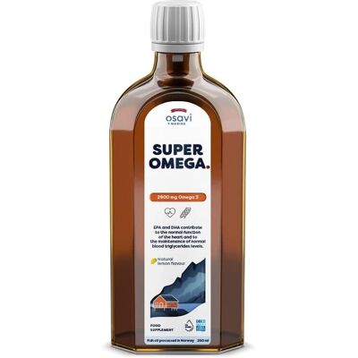 Osavi Super Omega - Smak cytrynowy - 2900 mg - Suplement diety Osavi Super Omega - Smak cytrynowy - 2900 mg - Suplement diety