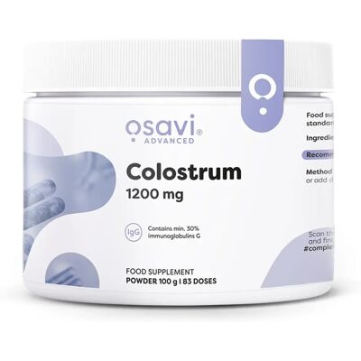 Osavi Poudre de colostrum - 1200mg, 100g - Suplemento dietético Osavi Poudre de colostrum - 1200mg, 100g - Suplemento dietético