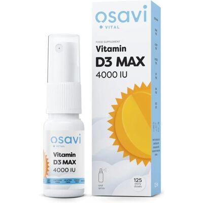 Osavi Vitamin D3 MAX 4000IU - 125 ml Vitamin D3 Spray Osavi Vitamin D3 MAX 4000IU - 125 ml Vitamin D3 Spray