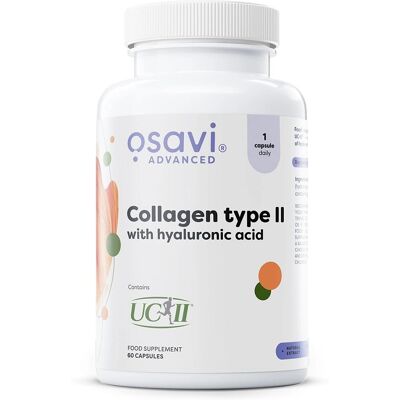 Osavi Collagen Type II with Hyaluronic Acid Capsules - Support for Joints & Skin Osavi Collagen Type II with Hyaluronic Acid Capsules - Support for Joints & Skin