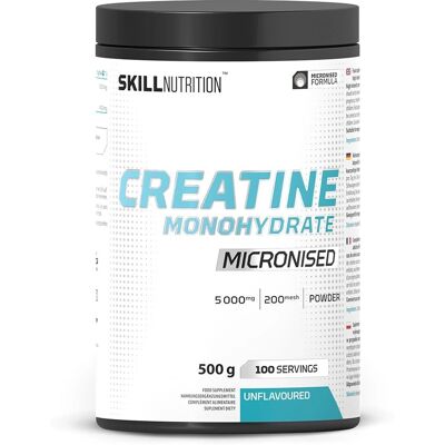 Skill Nutrition Micronised Creatine Monohydrate - 500g - Creatine Monohydrate Skill Nutrition Micronised Creatine Monohydrate - 500g - Creatine Monohydrate
