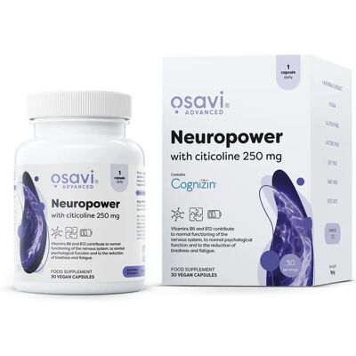 Osavi - Neuropower - Cápsulas veganas - 250 mg - Apoyo a la salud cerebral Osavi - Neuropower - Cápsulas veganas - 250 mg - Apoyo a la salud cerebral