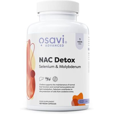 Osavi NAC Detox, Molybdän & Selen - Vegane Kapseln Osavi NAC Detox, Molybdän & Selen - Vegane Kapseln