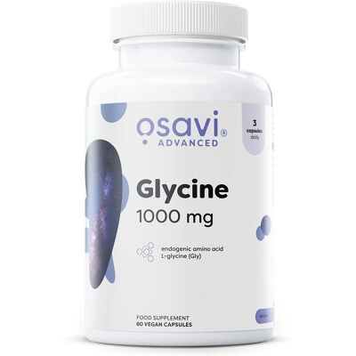 Osavi Glycine 1000mg - Cápsulas Veganas - Apoya el Sistema Nervioso - 60 Cápsulas Osavi Glycine 1000mg - Cápsulas Veganas - Apoya el Sistema Nervioso - 60 Cápsulas