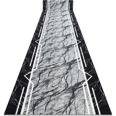 RugsX Marble Stone Grey Runner - Runner - Anti-slip, 80x500cm RugsX Marble Stone Grey Runner - Runner - Anti-slip, 80x500cm