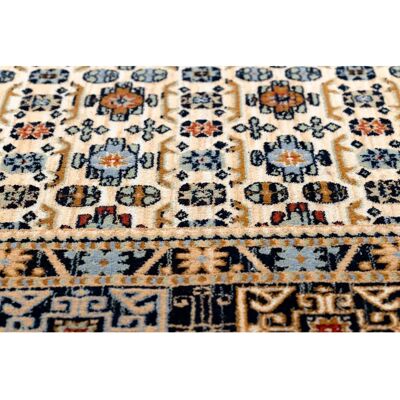 Tappeto di Lana KESHAN - Beige / Navy - 120x145cm Tappeto di Lana KESHAN - Beige / Navy - 120x145cm