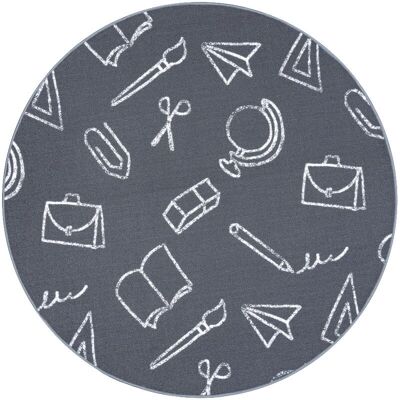 Dywany Łuszczów Modèle 150 cm pour enfants Tapis rond gris - Tapis - Publicité Dywany Łuszczów Modèle 150 cm pour enfants Tapis rond gris - Tapis - Publicité