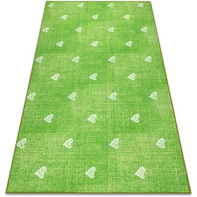 Alfombra HEARTS Jeans para niños - verde 100x400 cm - Alfombra Alfombra HEARTS Jeans para niños - verde 100x400 cm - Alfombra