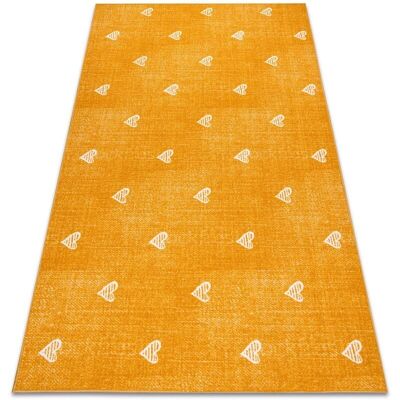Alfombra infantil Bélgica - Corazones Vintage Naranja 100x150cm Alfombra infantil Bélgica - Corazones Vintage Naranja 100x150cm