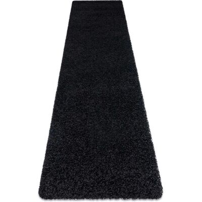 Χαλί SOFFI μαύρο από RugsX - 70x300cm Εσωτερικό χαλί Χαλί SOFFI μαύρο από RugsX - 70x300cm Εσωτερικό χαλί